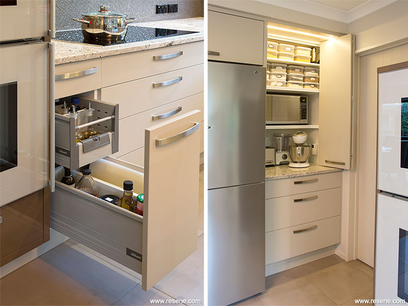 Pantry ovens and fridge