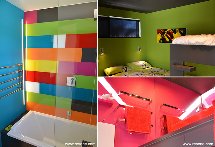 Warburton residence - colourful interior