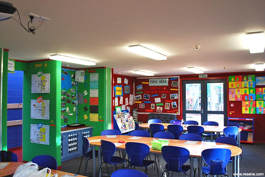 Colourful classroom