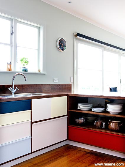 Colourful kitchen renovation