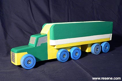 Painted woden truck 2