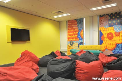 Colourful study room