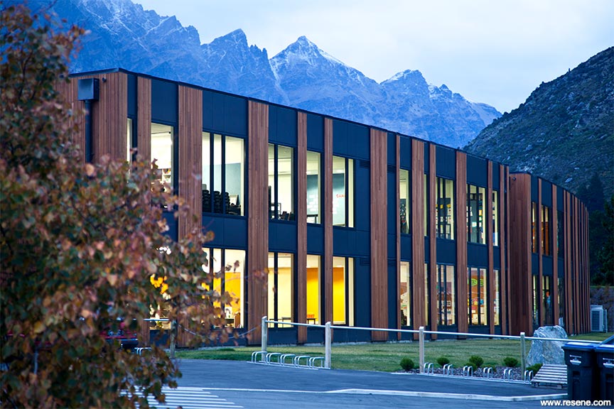 Modern school exterior
