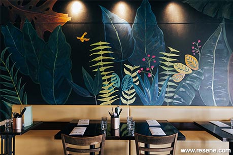 Restaurant mural