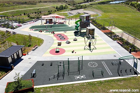 Kopupaka Reserve Playground - overhead view