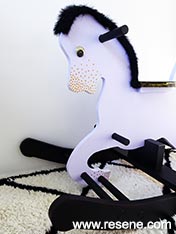 Paint a childs rocking horse