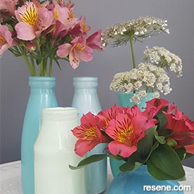 Paint glass vases