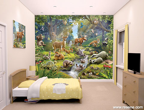 Animals of the Forest mural