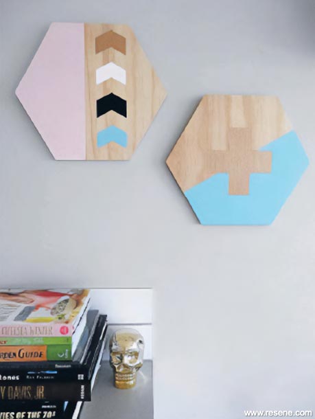 Wall art made from plywood