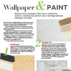 Wallpaper and paint