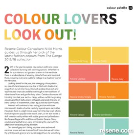 Colour lovers look out