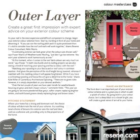 Outer layout - exterior colours