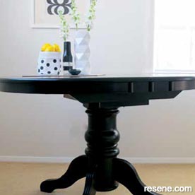 Modernise an outdated wooden dining table