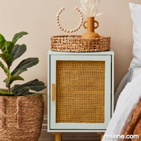 Rattan refresh - a cabinet upcycle