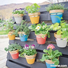 Build a vertical herb planter 
