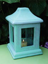 Paint an Verdigris effect for a candle holder 