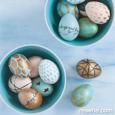 Handpainted easter eggs