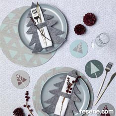 Make table coasters and placemats