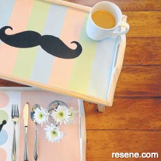 Paint a breakfast tray