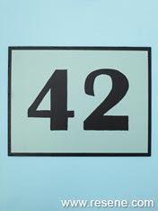 Paint your house number