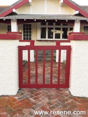 Paint your wooden front gate