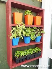 Build some shelves for the garden