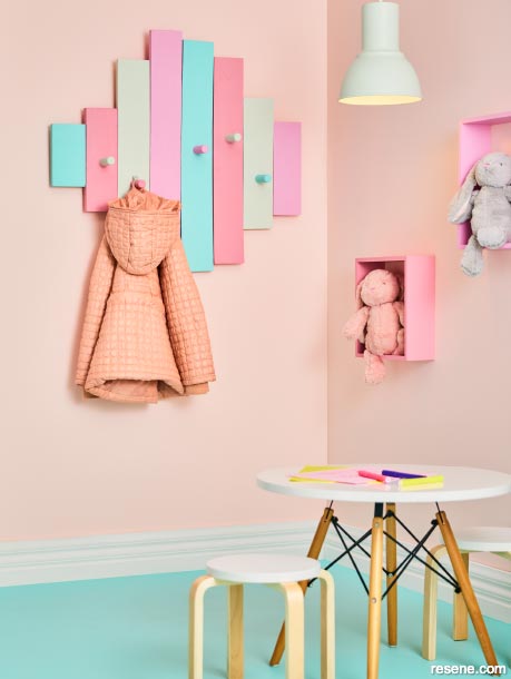 How to make a cute coat rack for kids