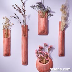 Terracotta bud vases