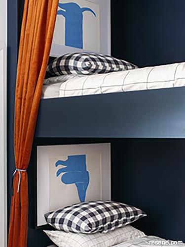 Customised artwork personalises each bunk