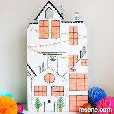 Make an advent calendar house