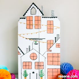 Make an advent calendar house